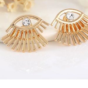 New Madewell earring eye seeing gold  jewelry